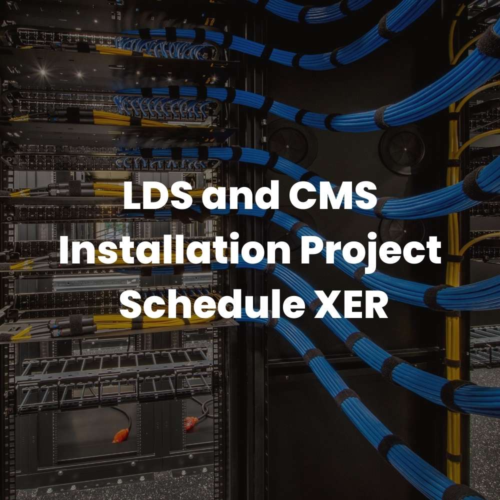 Data Center Project Schedule XER