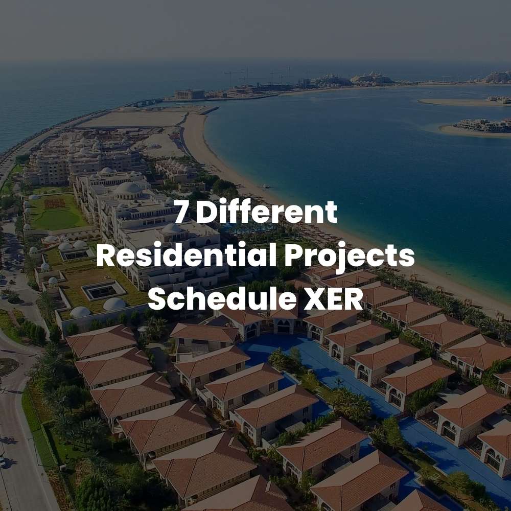 7 Different Residential Projects Schedule XER
