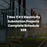 7 Nos 11 KV Electricity Substation Projects Complete Schedule XER