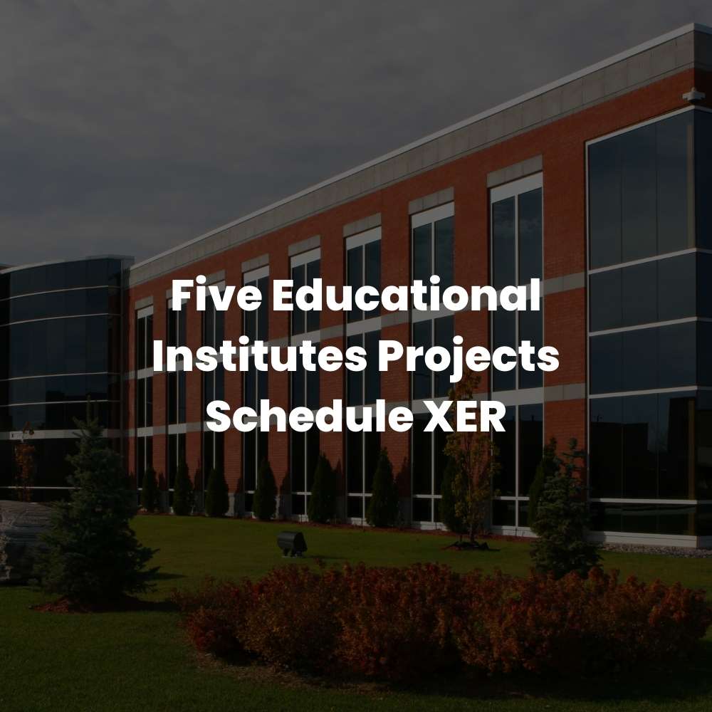 5 Educational Institutes Projects Schedule XER