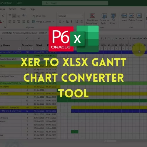 1-XER to XLSX Gantt Chart Converter Tool