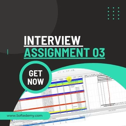 P6 Interview Assignment 03 for Planning Engineer by using Primavera P6 | Building Works
