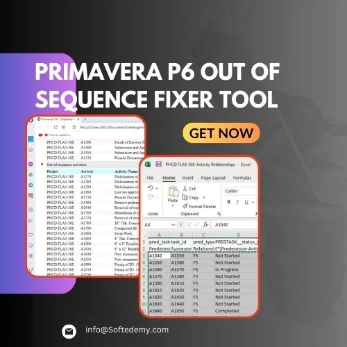 PRIMAVERA P6 OUT OF SEQUENCE FIXER TOOL
