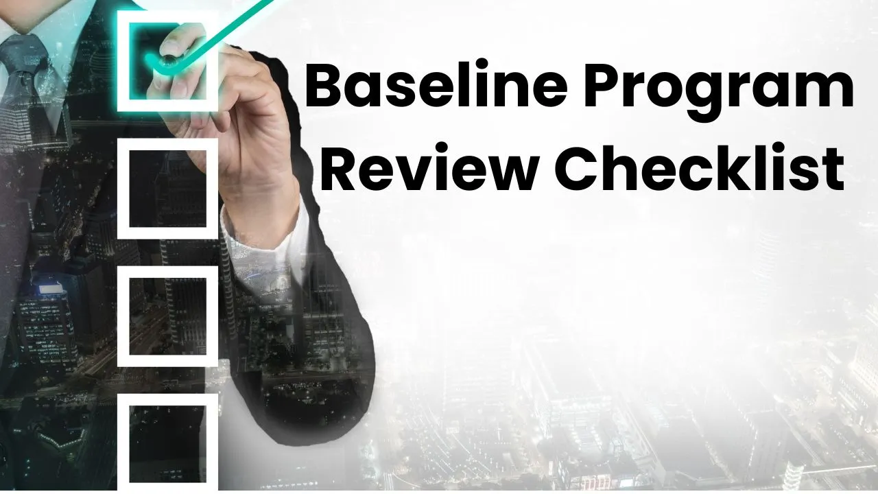 Baseline Programme Review Checklist